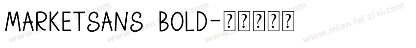 MarketSans Bold字体转换